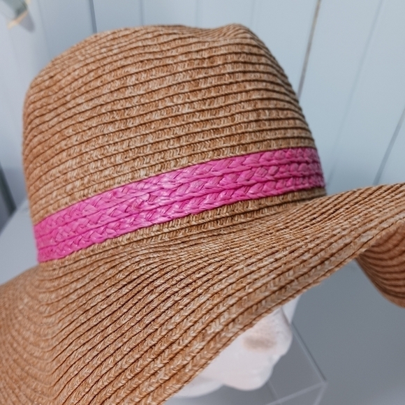 STEVE Madden Big Floppy Sun Hat Woven Paper Yarn - Picture 4 of 5